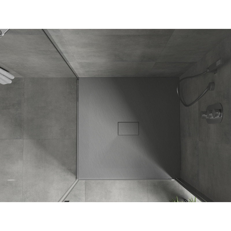 Mexen Hugo SMC Square Shower Tray 100 x 100 cm, Gray - 42611010