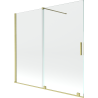 Mexen Velar 2-wing sliding bathtub screen 170 x 150 cm, transparent, brushed gold - 896-170-000-01-55