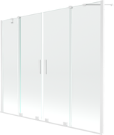 Mexen Velar Duo 2-wing bathtub screen Sliding 170 x 150 cm, transparent, white - 896-170-000-02-20