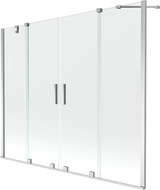 Mexen Velar Duo 2-panel sliding bath screen 170 x 150 cm, transparent, chrome - 896-170-000-02-01