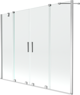 Mexen Velar Duo Bathtub Screen 2-Panel Sliding 170 x 150 cm, Transparent, Chrome - 896-170-000-02-01
