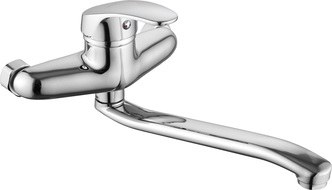 Mexen Eris long spout kitchen mixer tap, Chrome - 671200-00
