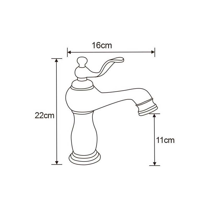 Mexen Vela sink faucet, chrome - 744500-00
