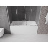 Mexen Velar Duo Bathtub Screen 2-Panel Sliding 160 x 150 cm, Transparent, Chrome - 896-160-000-02-01
