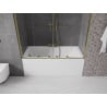 Mexen Velar Duo 2-panel sliding bathtub screen 140 x 150 cm, transparent, gold - 896-140-000-02-50