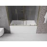 Mexen Velar Duo 2-panel sliding bathtub screen 140 x 150 cm, transparent, gold - 896-140-000-02-50