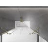 Mexen Velar Duo 2-panel sliding bathtub screen 140 x 150 cm, transparent, gold - 896-140-000-02-50