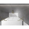 Mexen Velar Duo bathtub screen 2-wing sliding 140 x 150 cm, transparent, gold - 896-140-000-02-50