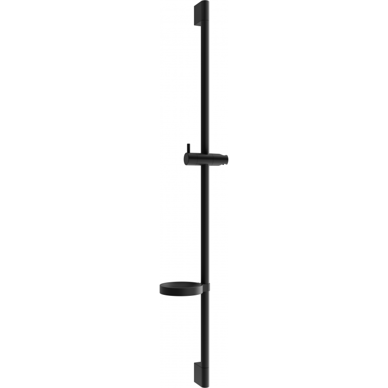 Mexen DS shower rod with soap dish 90 cm, black - 79383-70