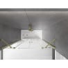 Mexen Velar Duo 2-panel sliding bath screen 150 x 150 cm, transparent, brushed gold - 896-150-000-02-55