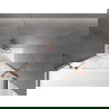 Mexen Velar Duo 2-wing bathtub screen Sliding 140 x 150 cm, transparent, Rose gold - 896-140-000-02-60