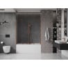 Mexen Velar Duo 2-wing bathtub screen Sliding 150 x 150 cm, transparent, Rose gold - 896-150-000-02-60
