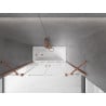 Mexen Velar Duo 2-wing bathtub screen Sliding 150 x 150 cm, transparent, Rose gold - 896-150-000-02-60