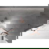 Mexen Velar Duo 2-wing bathtub screen Sliding 140 x 150 cm, transparent, brushed copper - 896-140-000-02-65