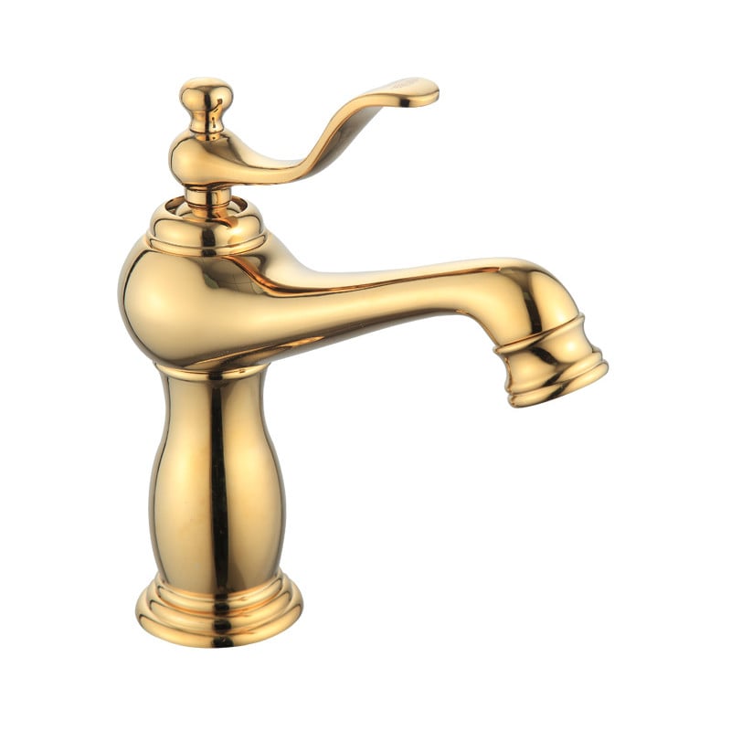 Mexen Vela washbasin tap, gold - 744500-50