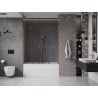 Mexen Velar Duo 2-wing bathtub screen Sliding 160 x 150 cm, transparent, brushed copper - 896-160-000-02-65