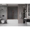 Mexen Velar Duo 2-wing bathtub screen Sliding 160 x 150 cm, transparent, brushed copper - 896-160-000-02-65