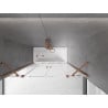 Mexen Velar Duo 2-wing bathtub screen Sliding 160 x 150 cm, transparent, brushed copper - 896-160-000-02-65