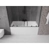 Mexen Velar Duo 2-panel sliding bathtub screen 140 x 150 cm, transparent, black - 896-140-000-02-70