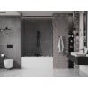 Mexen Velar Duo 2-panel sliding bathtub screen 160 x 150 cm, transparent, black - 896-160-000-02-70