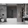 Mexen Velar Duo Bath Screen 2-Panel Sliding 150 x 150 cm, Transparent, Brushed Gun Gray - 896-150-000-02-66