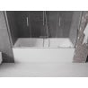 Mexen Velar Duo 2-wing sliding bathtub screen 200 x 150 cm, transparent, chrome - 896-200-000-02-01
