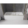 Mexen Velar Duo 2-wing Sliding Bathtub Screen 170 x 150 cm, Transparent, Gold - 896-170-000-02-50