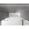 Mexen Velar Duo Bathtub Screen 2-Panel Sliding 170 x 150 cm, Transparent, Gold - 896-170-000-02-50