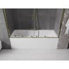 Mexen Velar Duo 2-wing sliding bath screen 200 x 150 cm, transparent, gold - 896-200-000-02-50