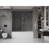 Mexen Velar Duo Bathtub Screen 2-Panel Sliding 180 x 150 cm, Transparent, Brushed Gold - 896-180-000-02-55