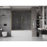 Mexen Velar Duo Bathtub Screen 2-Panel Sliding 180 x 150 cm, Transparent, Brushed Gold - 896-180-000-02-55