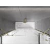 Mexen Velar Duo 2-panel sliding bath screen 200 x 150 cm, transparent, brushed gold - 896-200-000-02-55