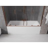 Mexen Velar Duo 2-panel Sliding Bath Screen 170 x 150 cm, Transparent, Rose Gold - 896-170-000-02-60