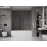 Mexen Velar Duo Bathtub Screen 2-Panel Sliding 170 x 150 cm, Transparent, Rose Gold - 896-170-000-02-60