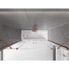 Mexen Velar Duo Bathtub Screen 2-Panel Sliding 180 x 150 cm, Transparent, Rose Gold - 896-180-000-02-60