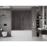 Mexen Velar Duo Two-Panel Sliding Bath Screen 200 x 150 cm, Transparent, Pink Gold - 896-200-000-02-60