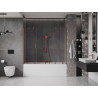 Mexen Velar Duo 2-Panel Sliding Bathtub Screen 180 x 150 cm, Transparent, Brushed Copper - 896-180-000-02-65