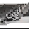 Mexen Velar Duo 2-wing bathtub screen Sliding 170 x 150 cm, transparent, brushed gun gray - 896-170-000-02-66