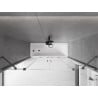Mexen Velar Duo 2-panel retractable bath screen 200 x 150 cm, transparent, brushed gun grey - 896-200-000-02-66