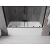 Mexen Velar Duo Two-Panel Sliding Bath Screen 170 x 150 cm, Transparent, Black - 896-170-000-02-70