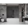 Mexen Velar Duo Two-wing Sliding Bath Screen 170 x 150 cm, Transparent, Black - 896-170-000-02-70