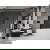 Mexen Velar Duo 2-wing bathtub screen Sliding 180 x 150 cm, transparent, black - 896-180-000-02-70