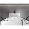 Mexen Velar Duo Bathtub Screen 2-Panel Sliding 200 x 150 cm, Transparent, Black - 896-200-000-02-70