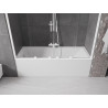 Mexen Velar Duo 2-panel sliding bathtub screen 170 x 150 cm, transparent, white - 896-170-000-02-20