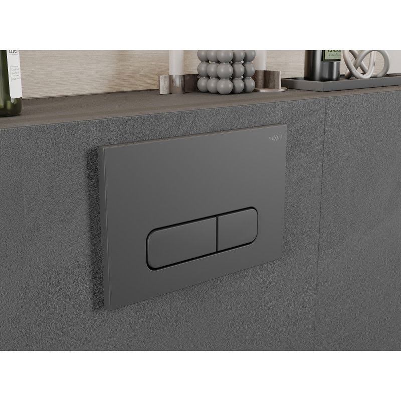 Mexen Fenix 02 flush button, gun gray - 600266