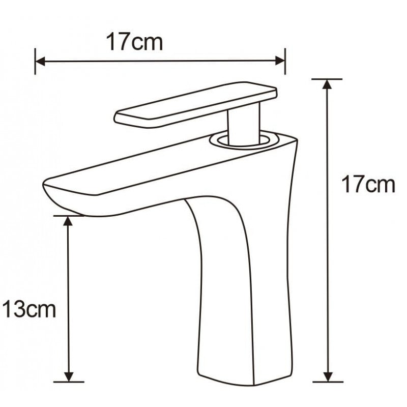 Mexen Indus washbasin faucet, chrome - 744600-00