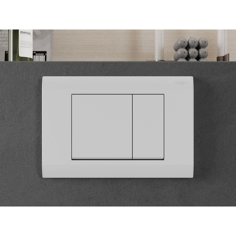 Mexen Fenix 01 flush button, white matte - 600120