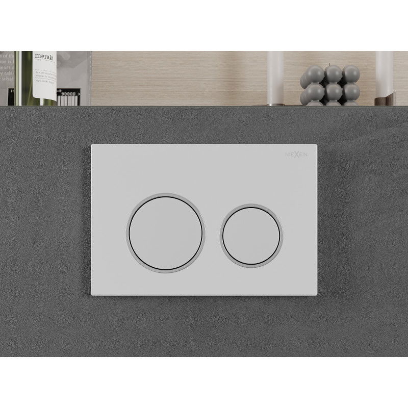 Mexen Fenix 07 XS flush button, matte white - 600720