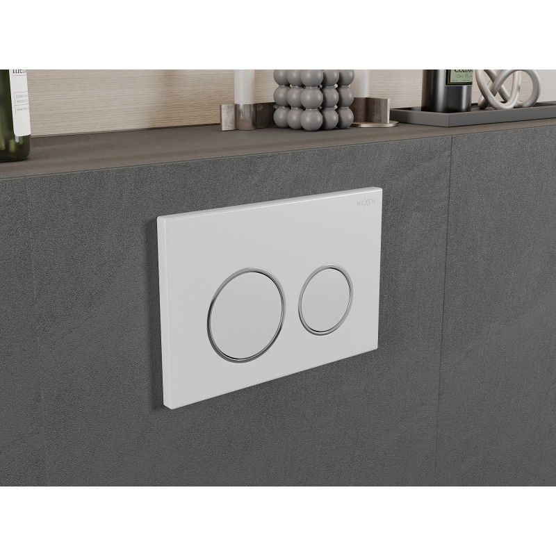 Mexen Fenix 07 XS flush button, matte white - 600720