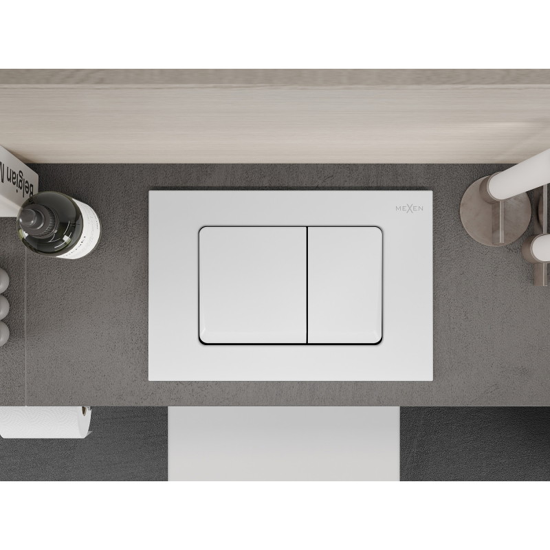 Mexen Fenix 10 XS flush button, white matte - 601020